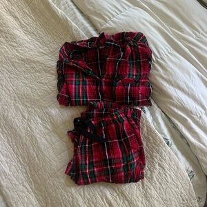 Victoria Secret Pink flannel Christmas pajama set